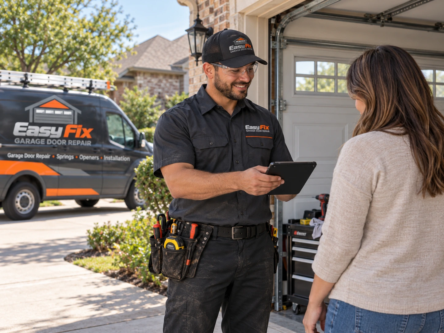 Modern garage door service in Dallas