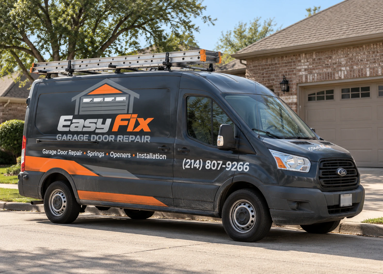 Easy Fix Garage Door Repair branded service van